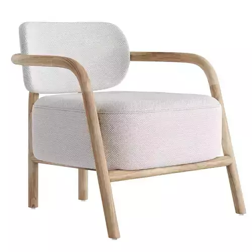 Melqui arm chair Low-poly 3D model