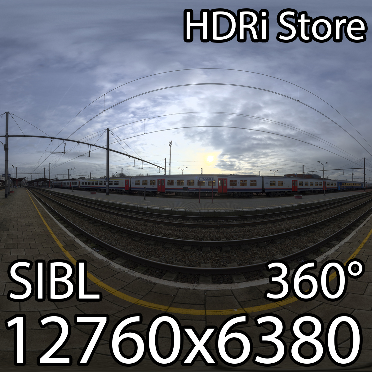 Train Station 3D model_1