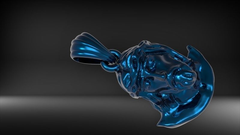 Jesus Christ Head Pendant Necklace Charm Jewelry 3D print model_27