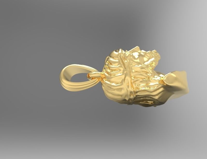 Jesus Christ Head Pendant Necklace Charm Jewelry 3D print model_5