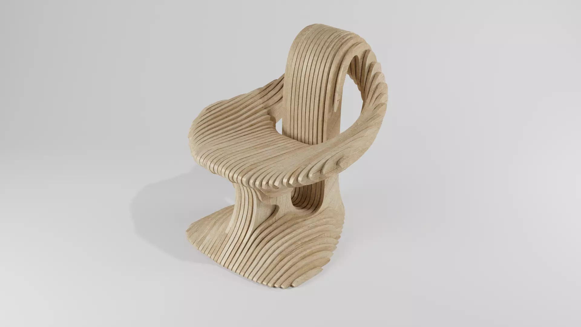 Parametric Chair 3D model_0
