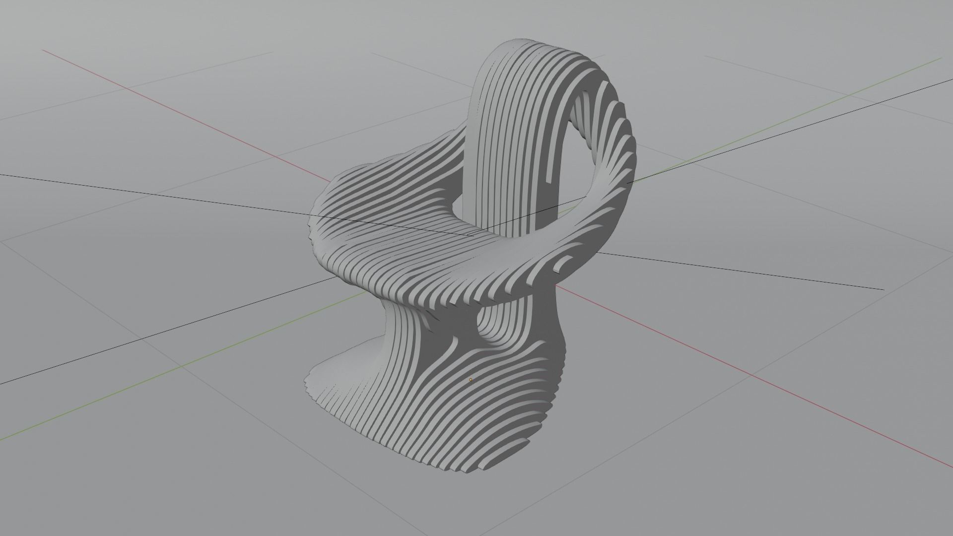 Parametric Chair 3D model_1