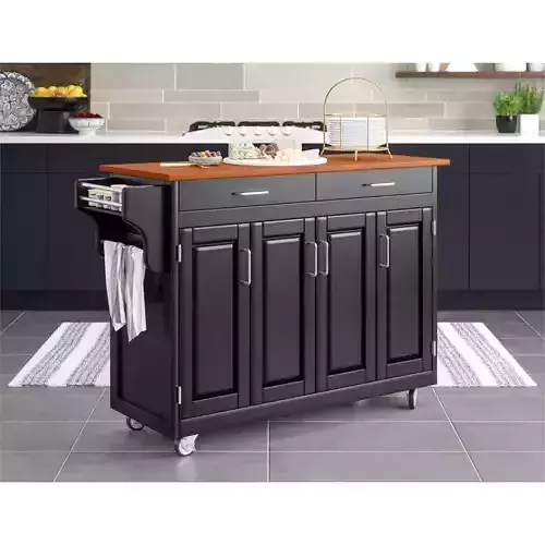 Littrell Solid Wood Kitchen Island