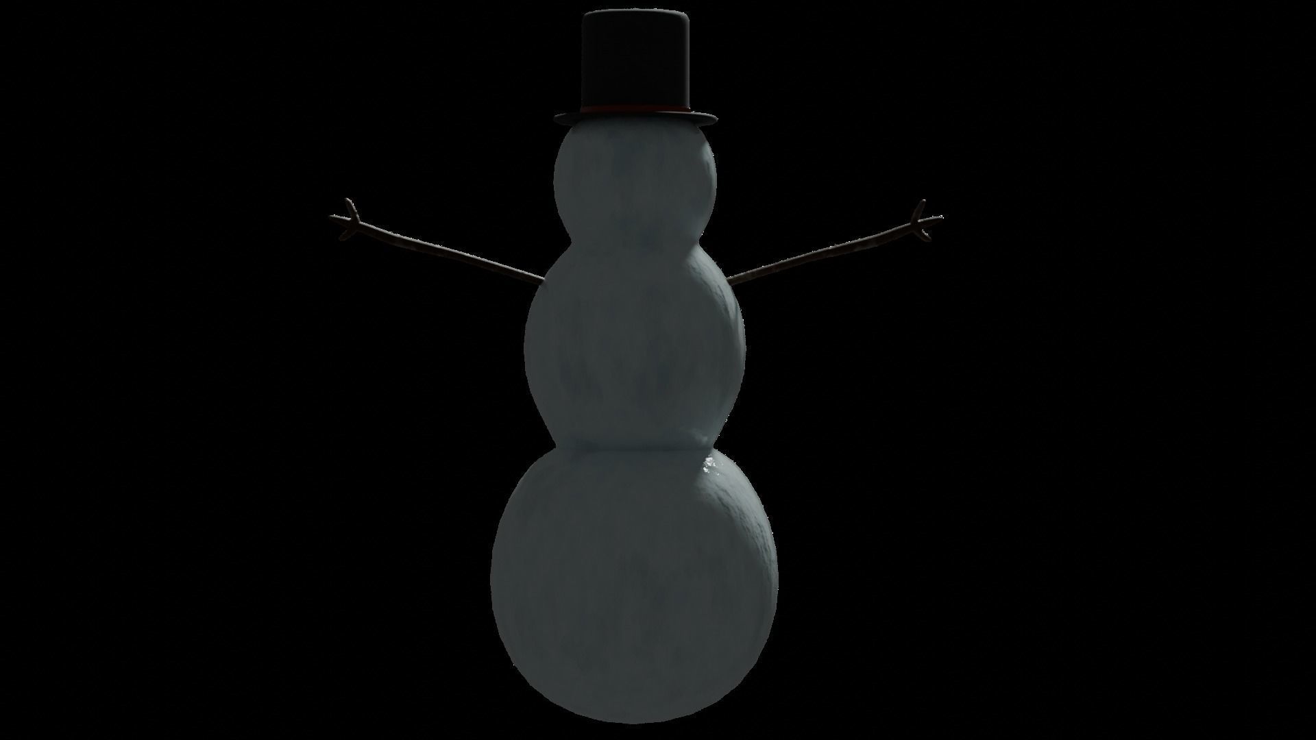 The Snow Man 3D Model - Snowman 2023  3D model_4