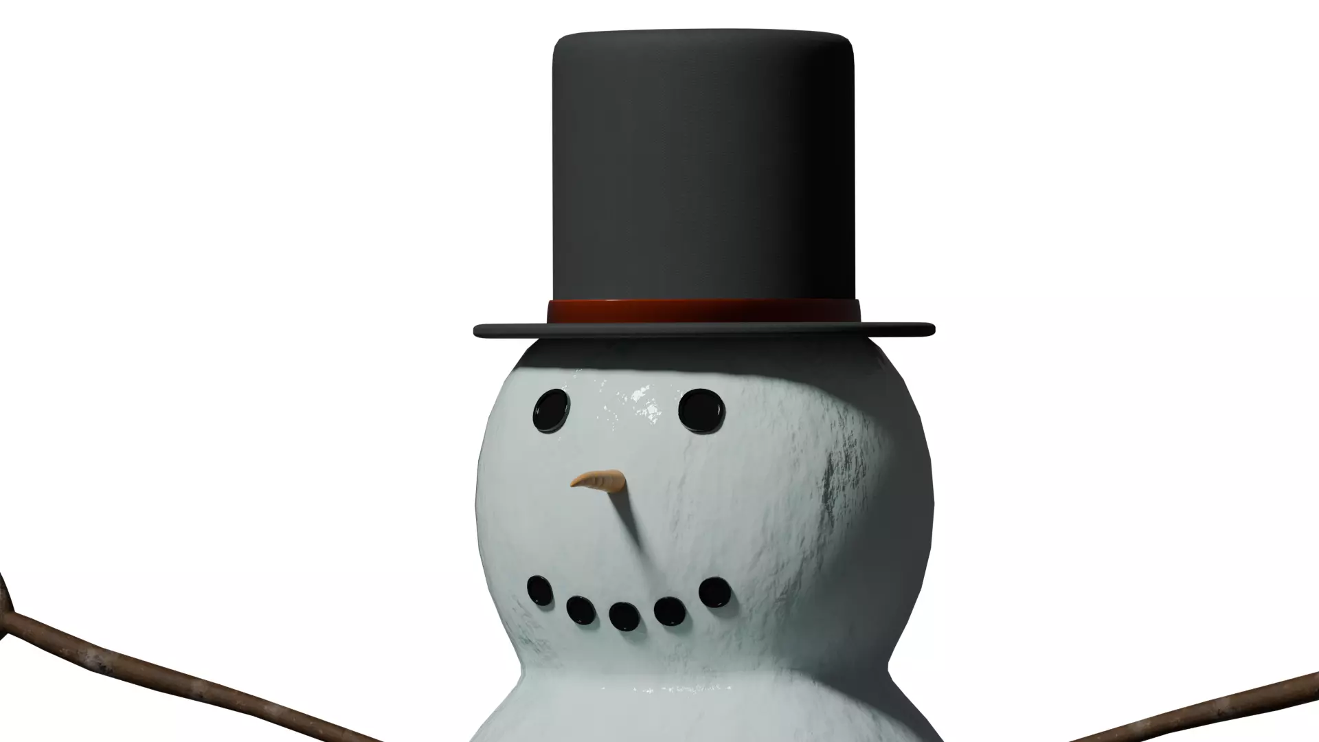 The Snow Man 3D Model - Snowman 2023  3D model_0
