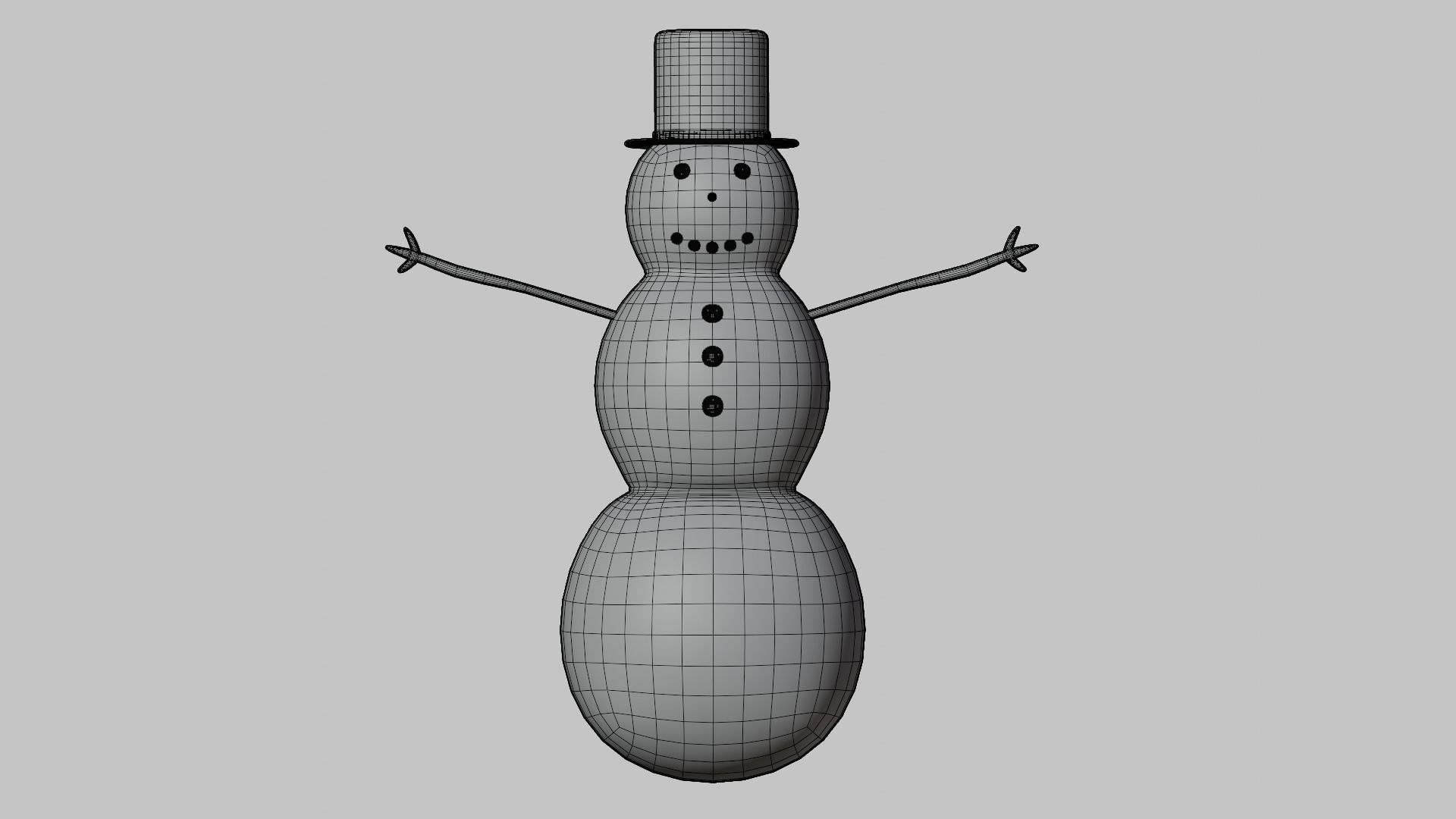 The Snow Man 3D Model - Snowman 2023  3D model_12
