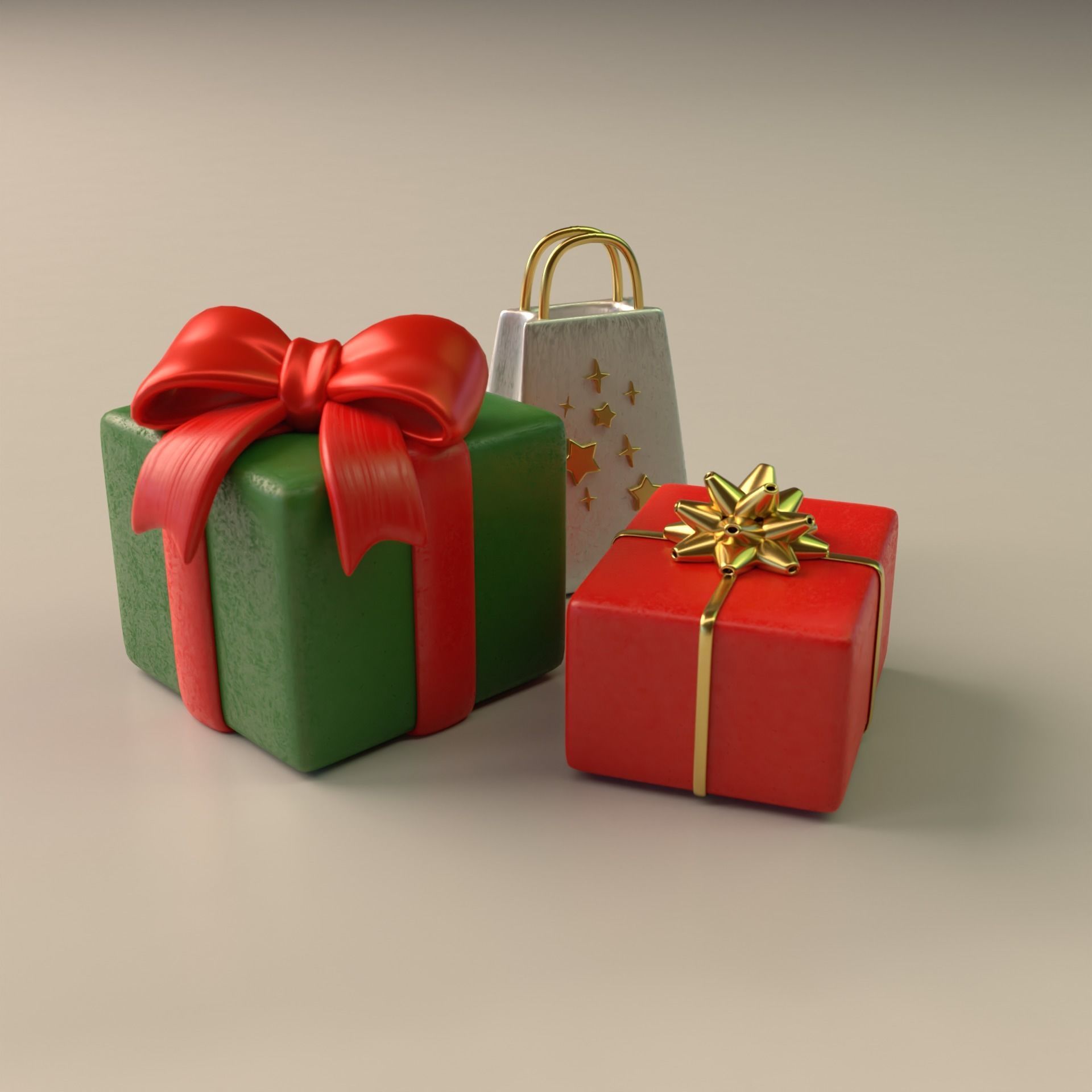 Christmas 3D printing Set 3D print model_8