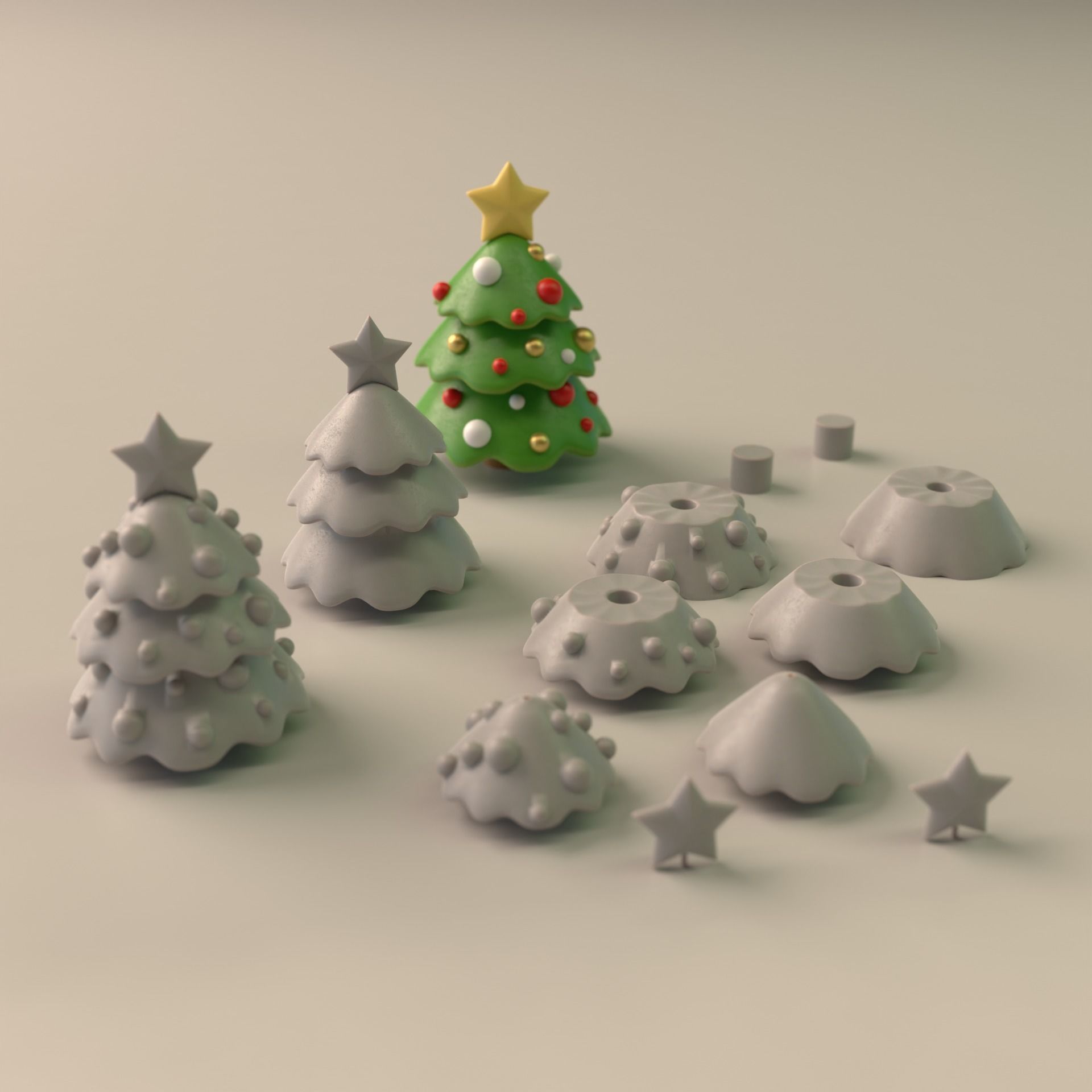 Christmas 3D printing Set 3D print model_2