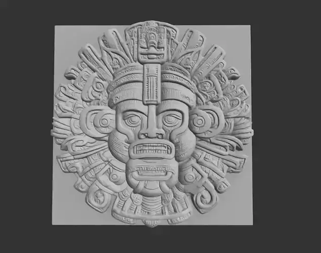 Mayan Decor Ornament 03 - 231206 3D print model