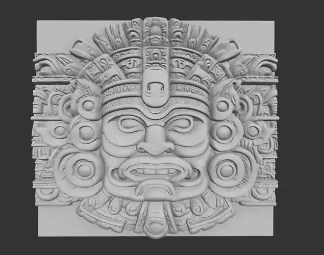 Mayan Decor Ornament 01 - 231206 3D print model