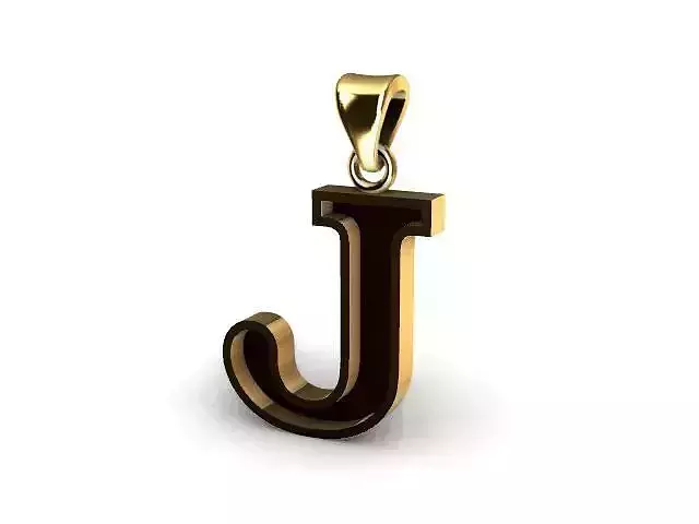 letter J pendant