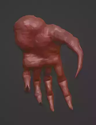 Creature Monster Hand High Poly 3D print model