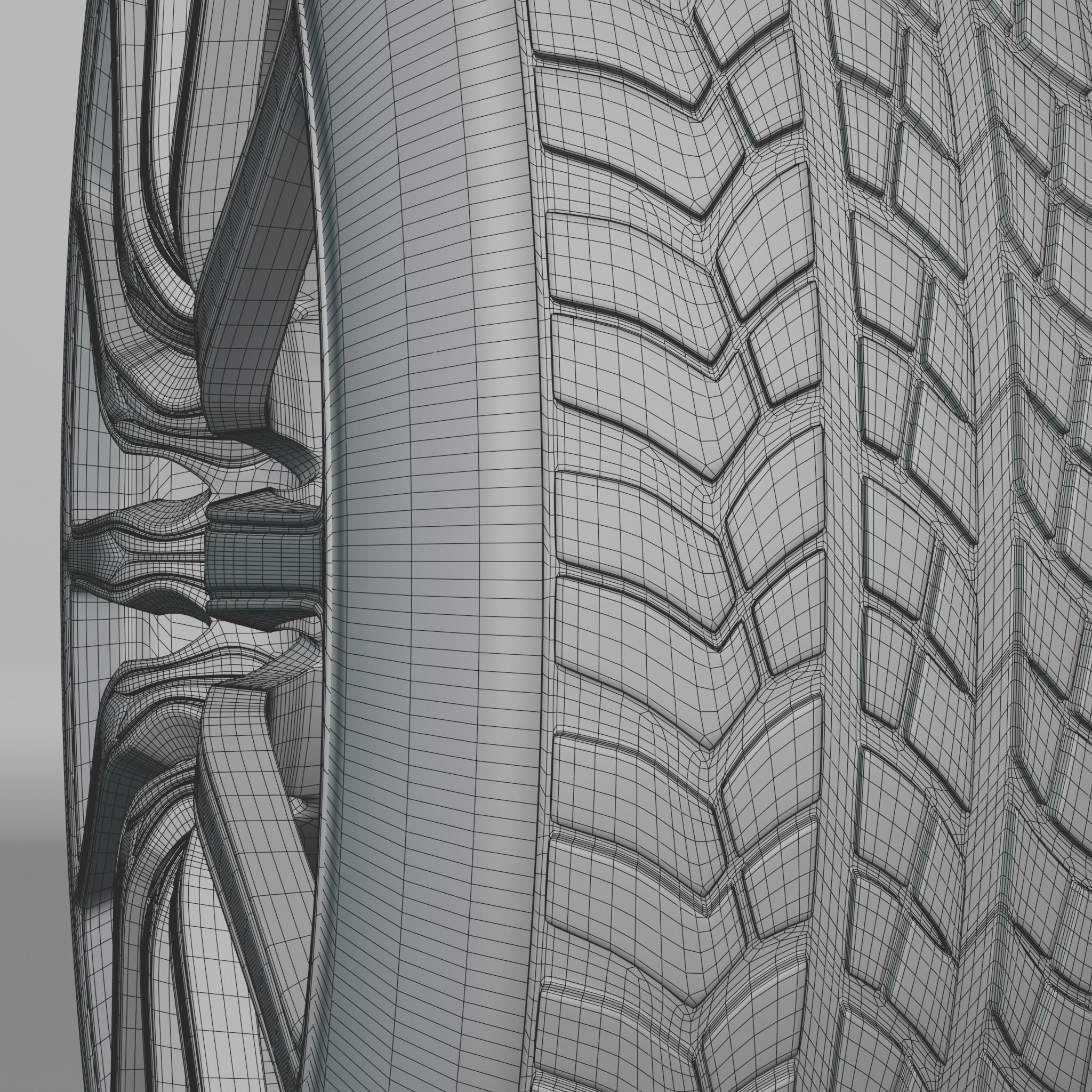 Generic car wheel N2 3D model_6