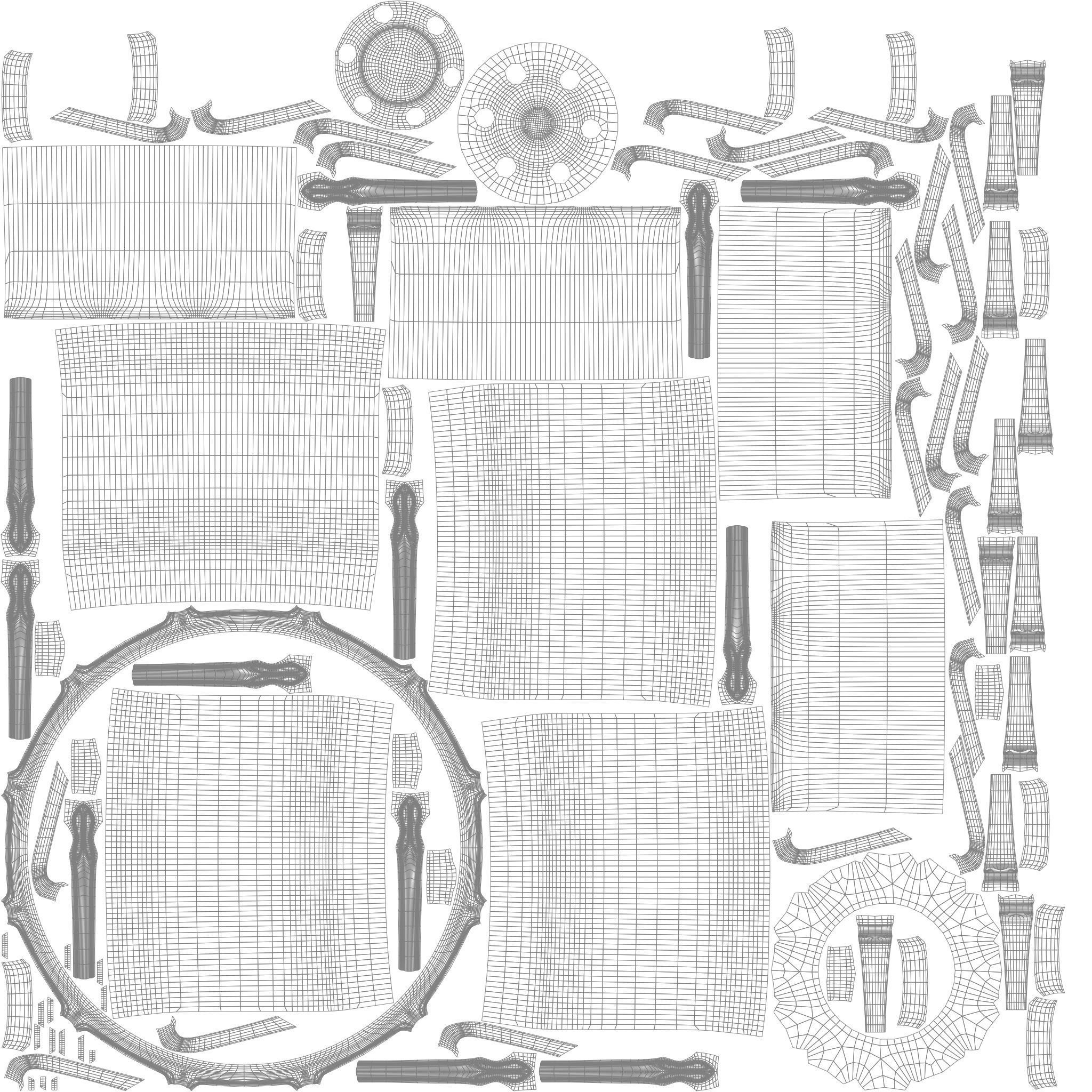 Generic car wheel N2 3D model_9