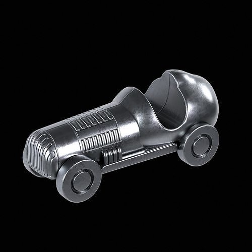 Monopoly Car Low-poly 3D model 2
