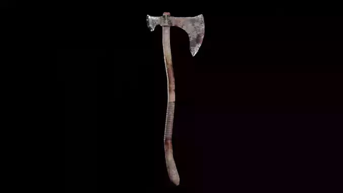 Medieval Axe Low-poly 3D model
