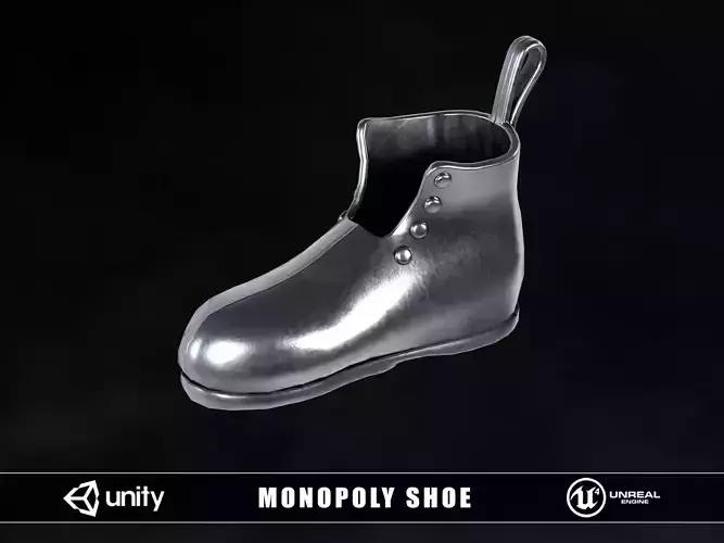 Monopoly Shoe Low-poly 3D model
