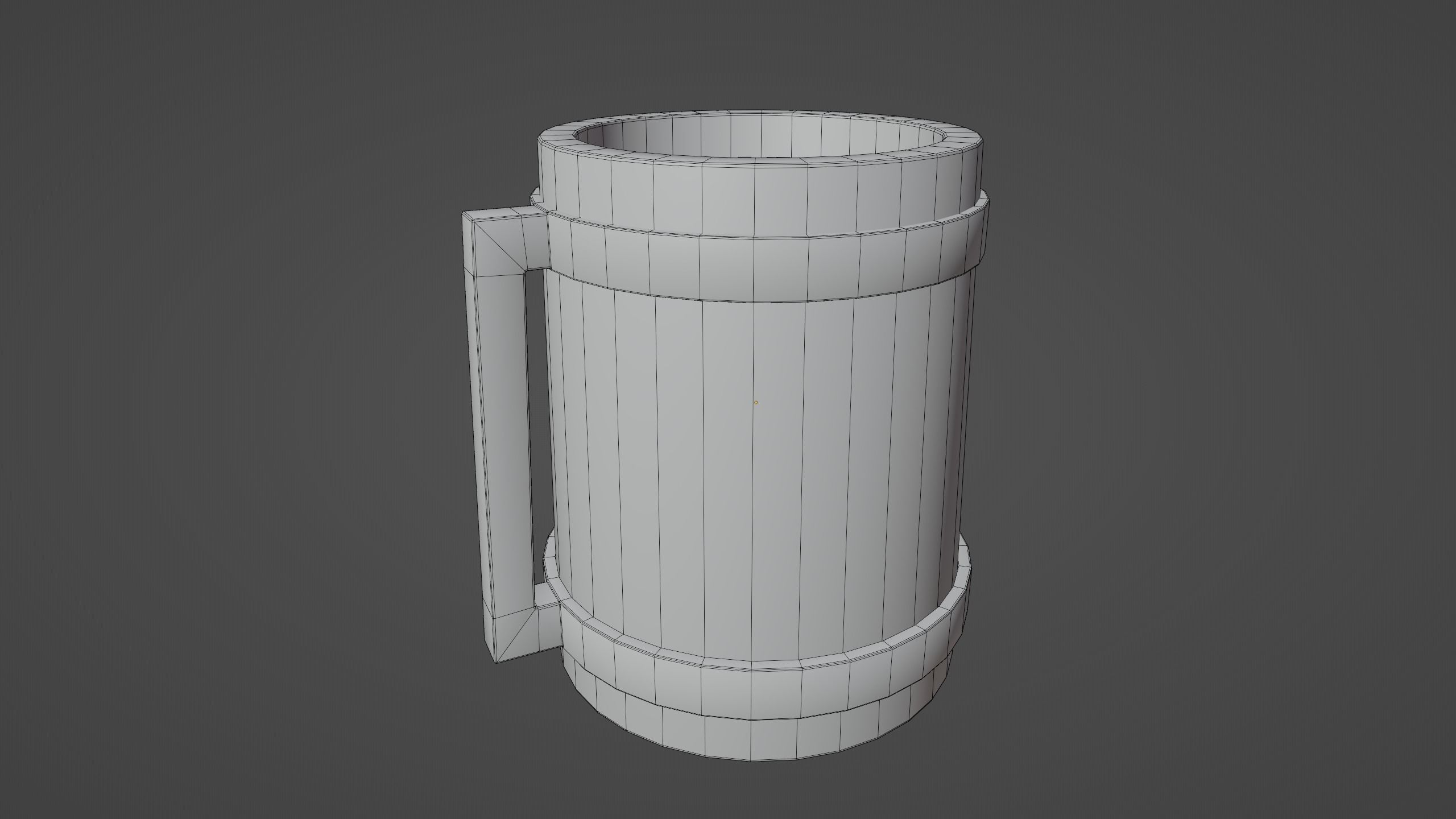 Medieval Mug Low-poly 3D model_2