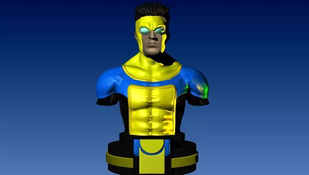 INVENCIBLE BUST OMNIMAN SERIE AMAZON PRIME 3D print model
