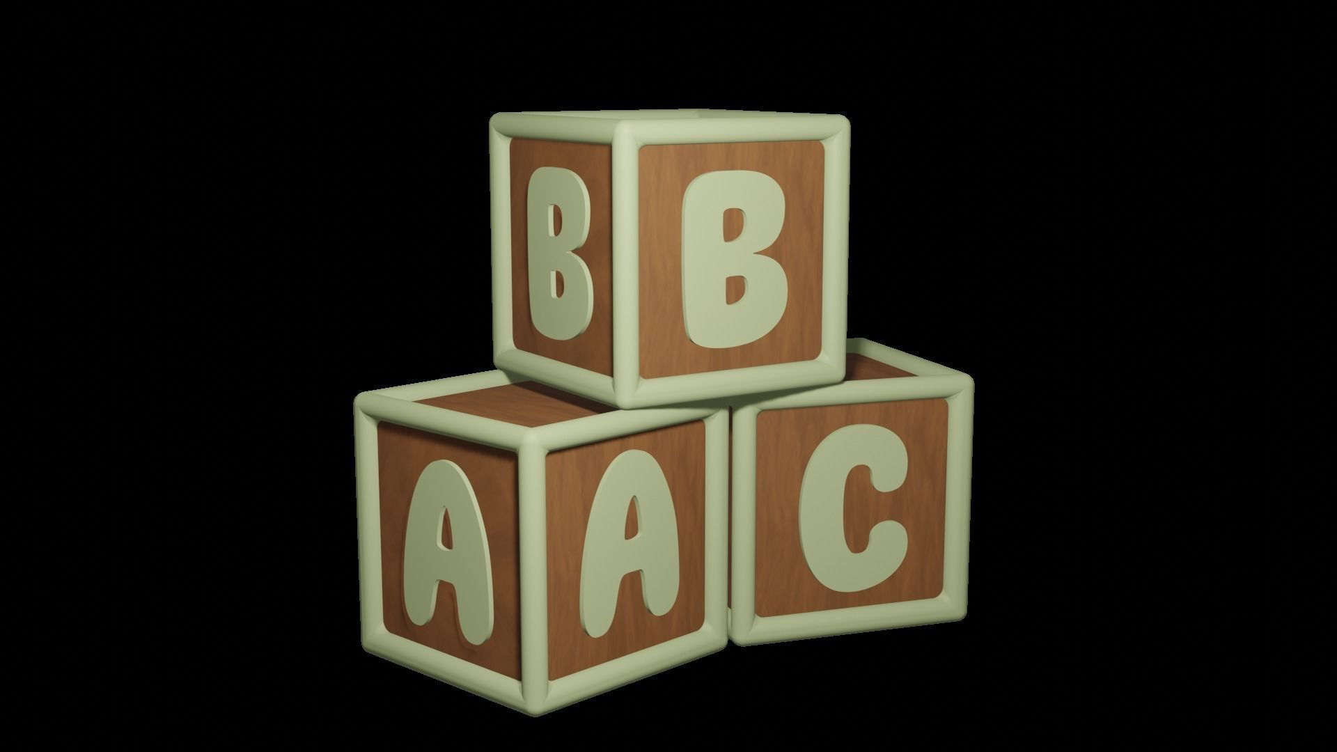 Alphabet Blocks Number Blocks for Kids Customizable 3D model_1