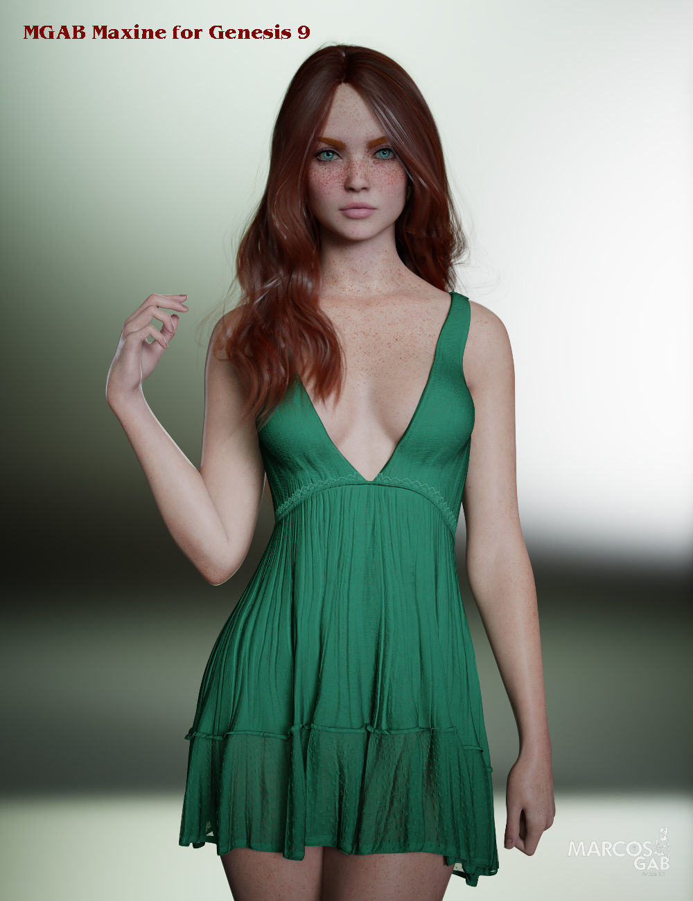 MGAB Maxine for Genesis 9 3D model_9