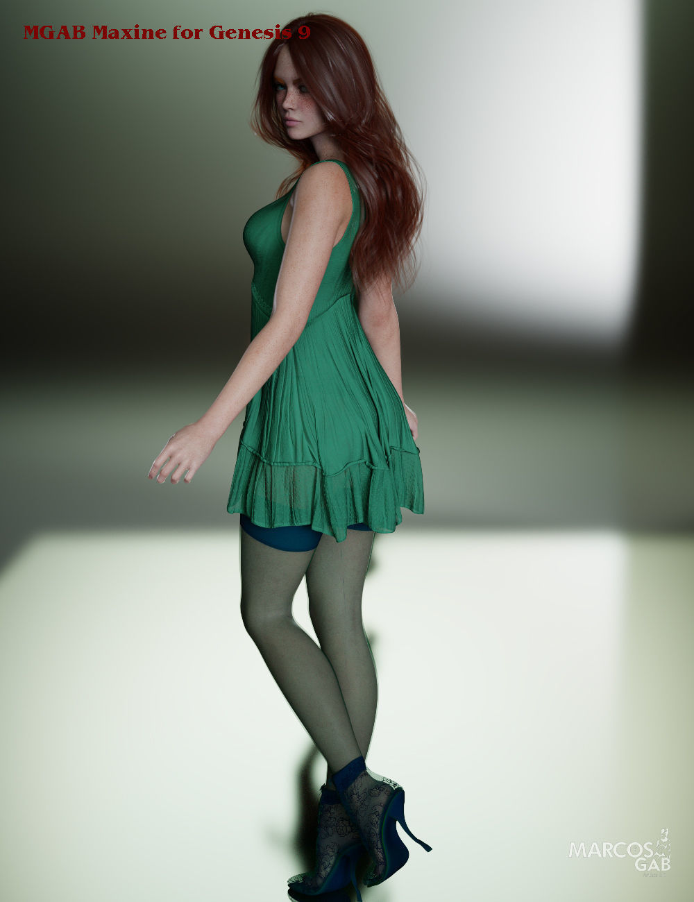 MGAB Maxine for Genesis 9 3D model_3
