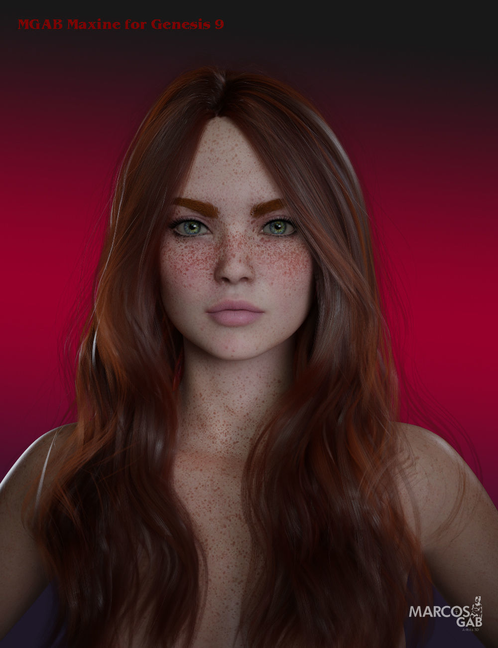 MGAB Maxine for Genesis 9 3D model_2