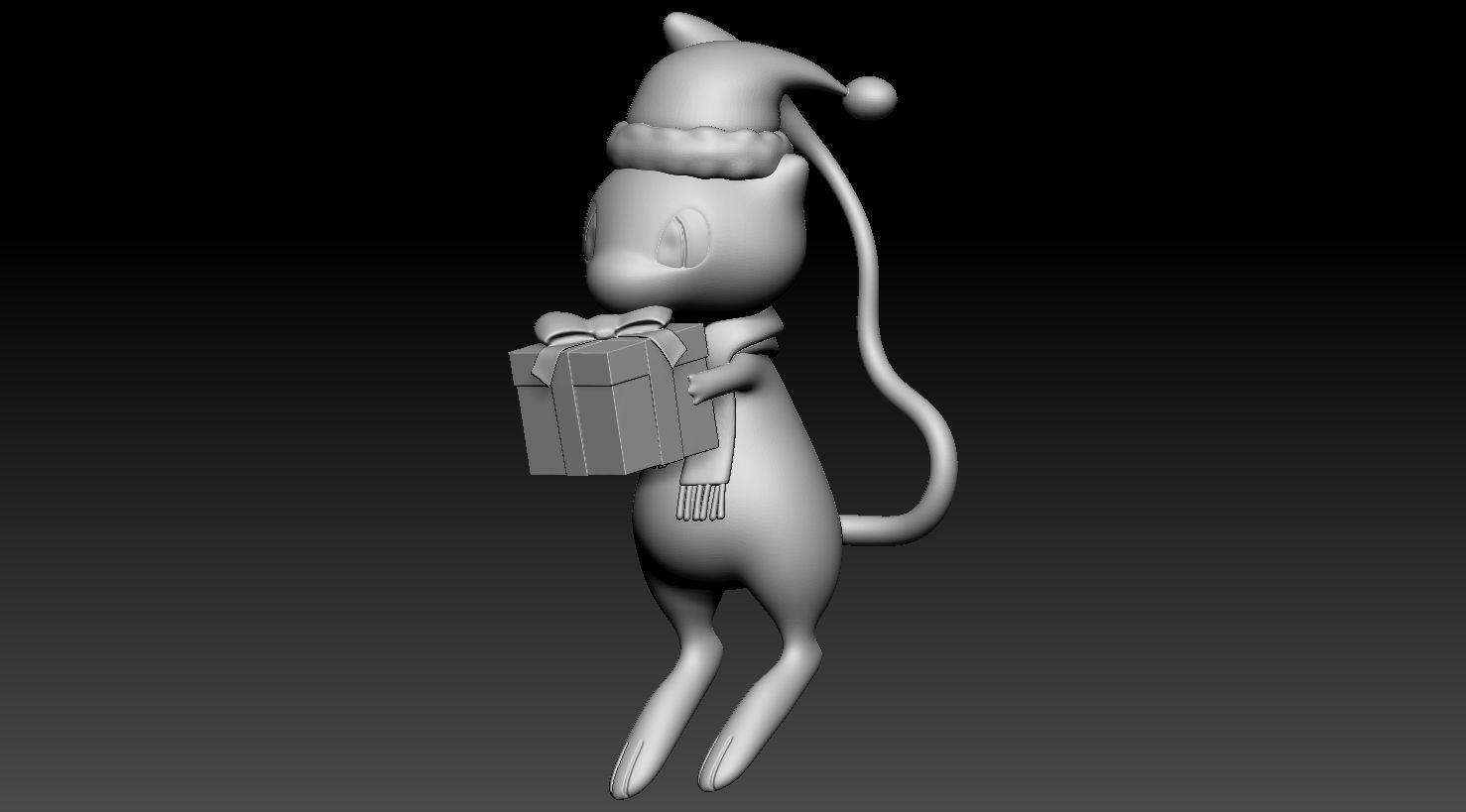 mew christmas 3D print model_7