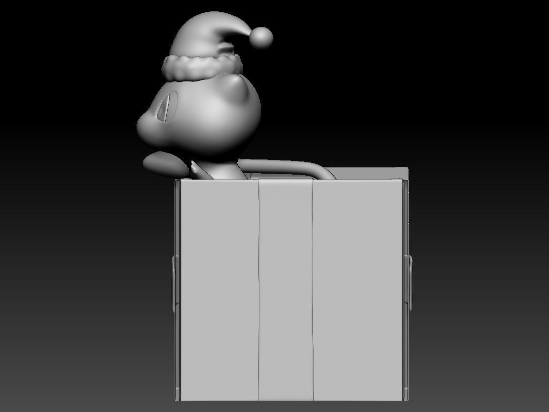 mew christmas 3D print model_12