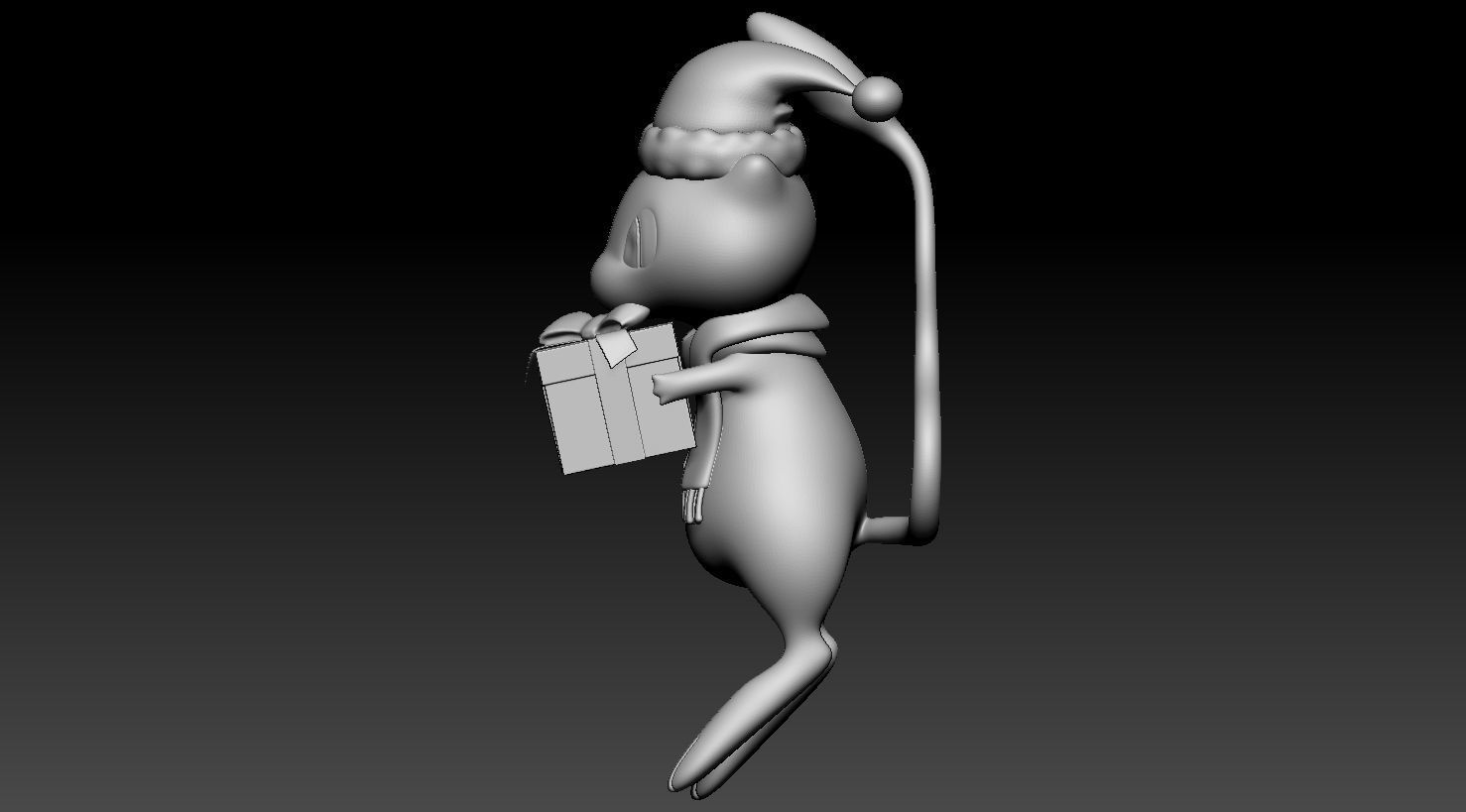 mew christmas 3D print model_11