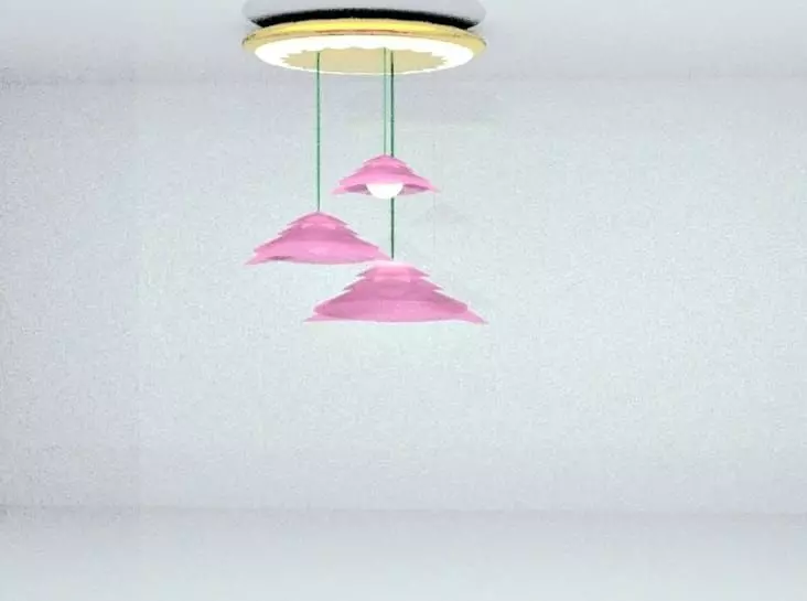 Floral lights Free low-poly 3D model