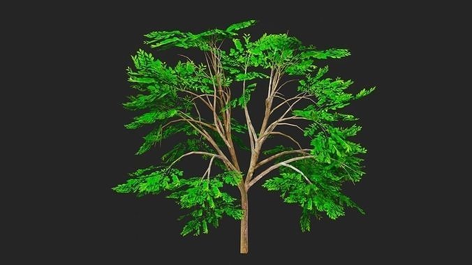 Tree for games Low-poly 3D model