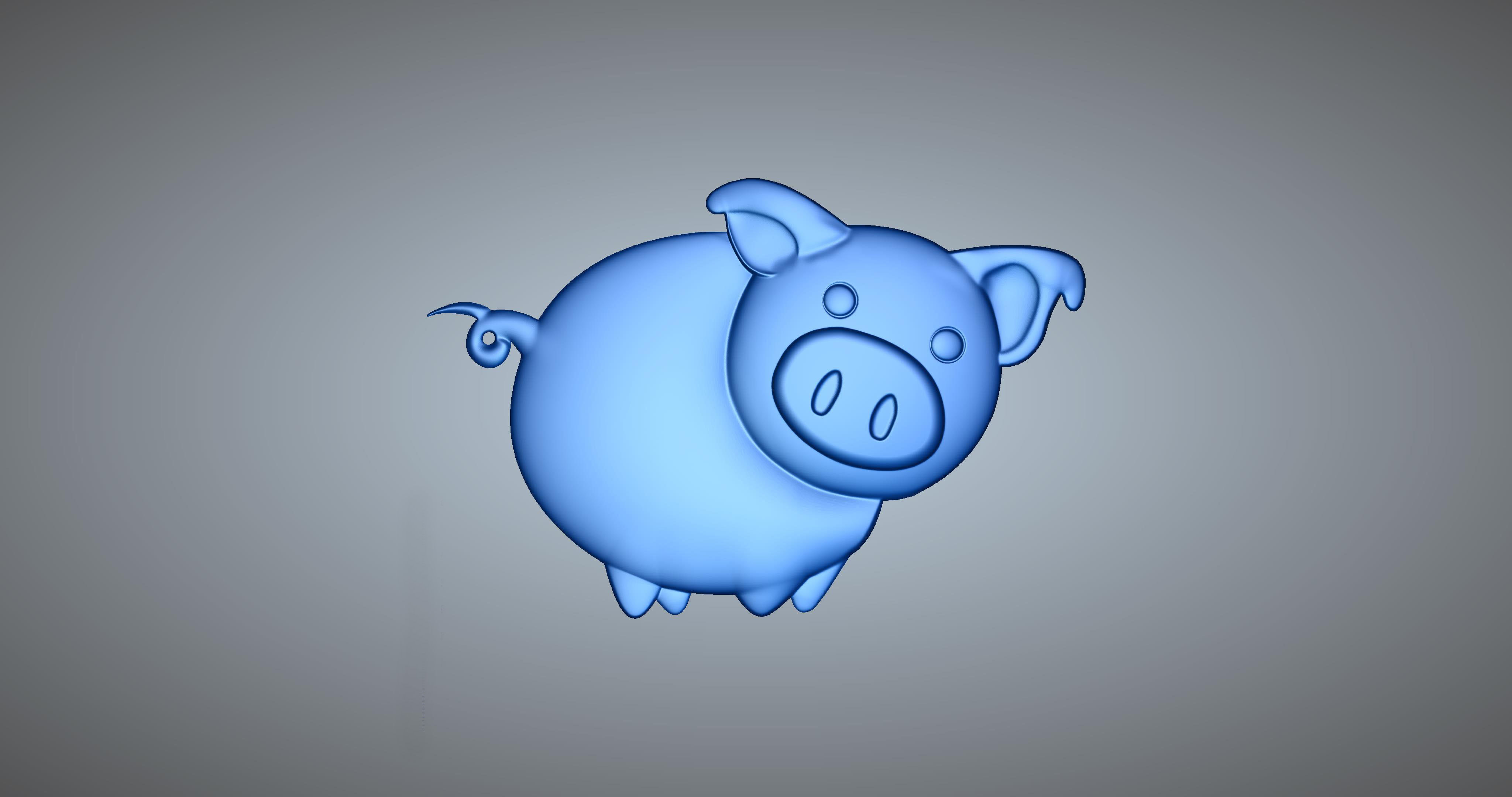 Pig Figure 3D print model_3