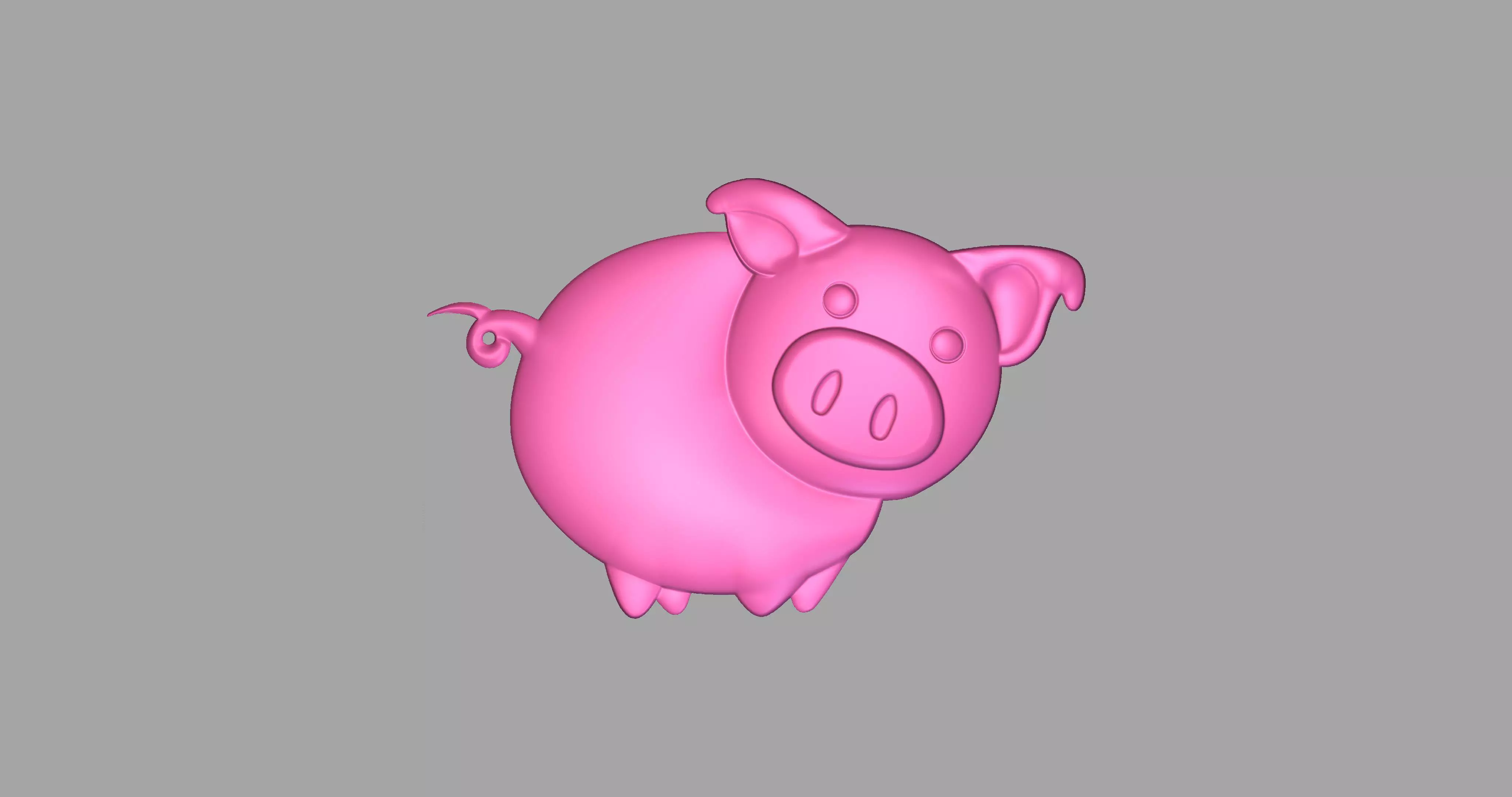 Pig Figure 3D print model_0
