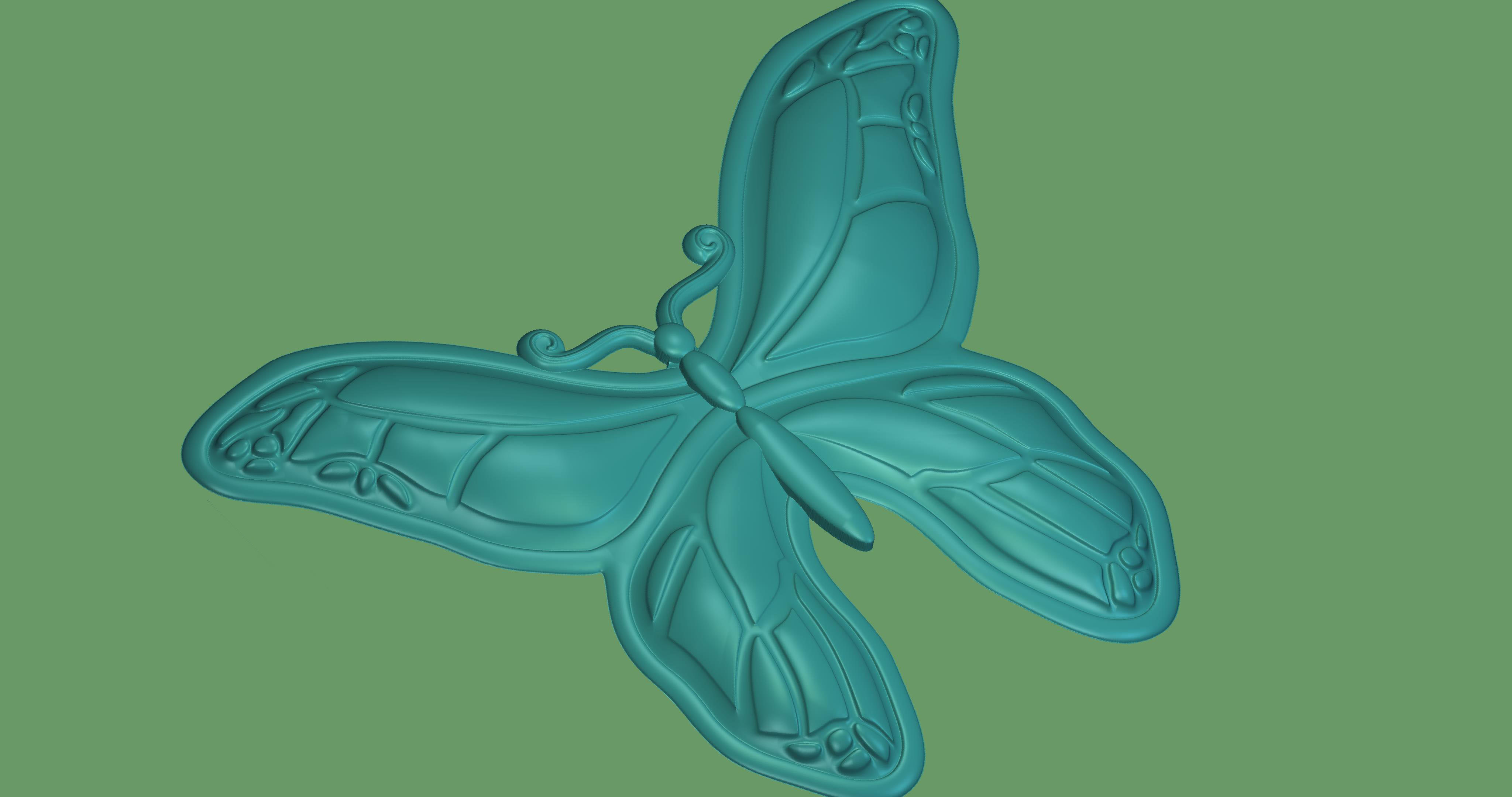 Butterfly 01 3D print model_1