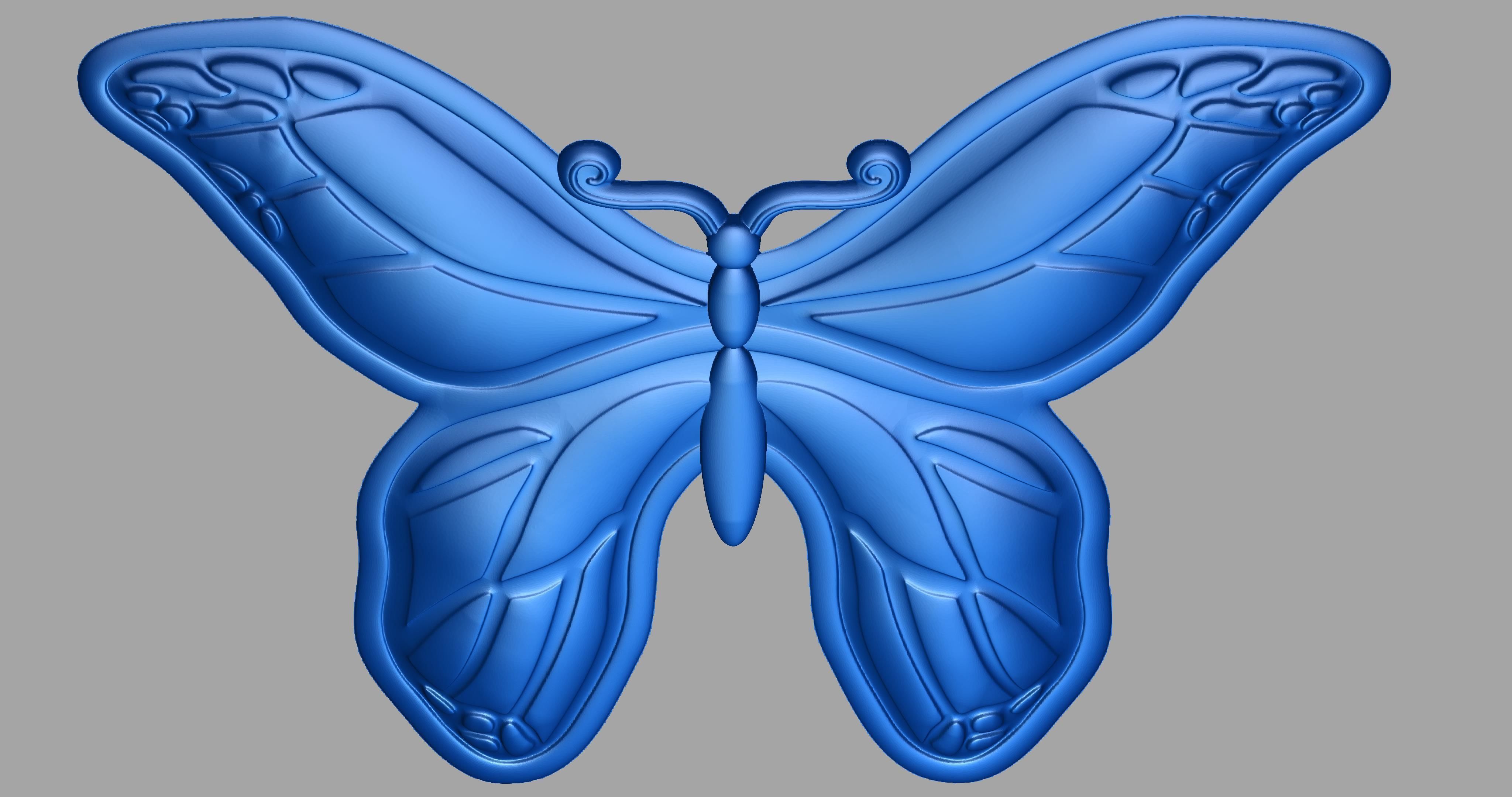 Butterfly 01 3D print model_4
