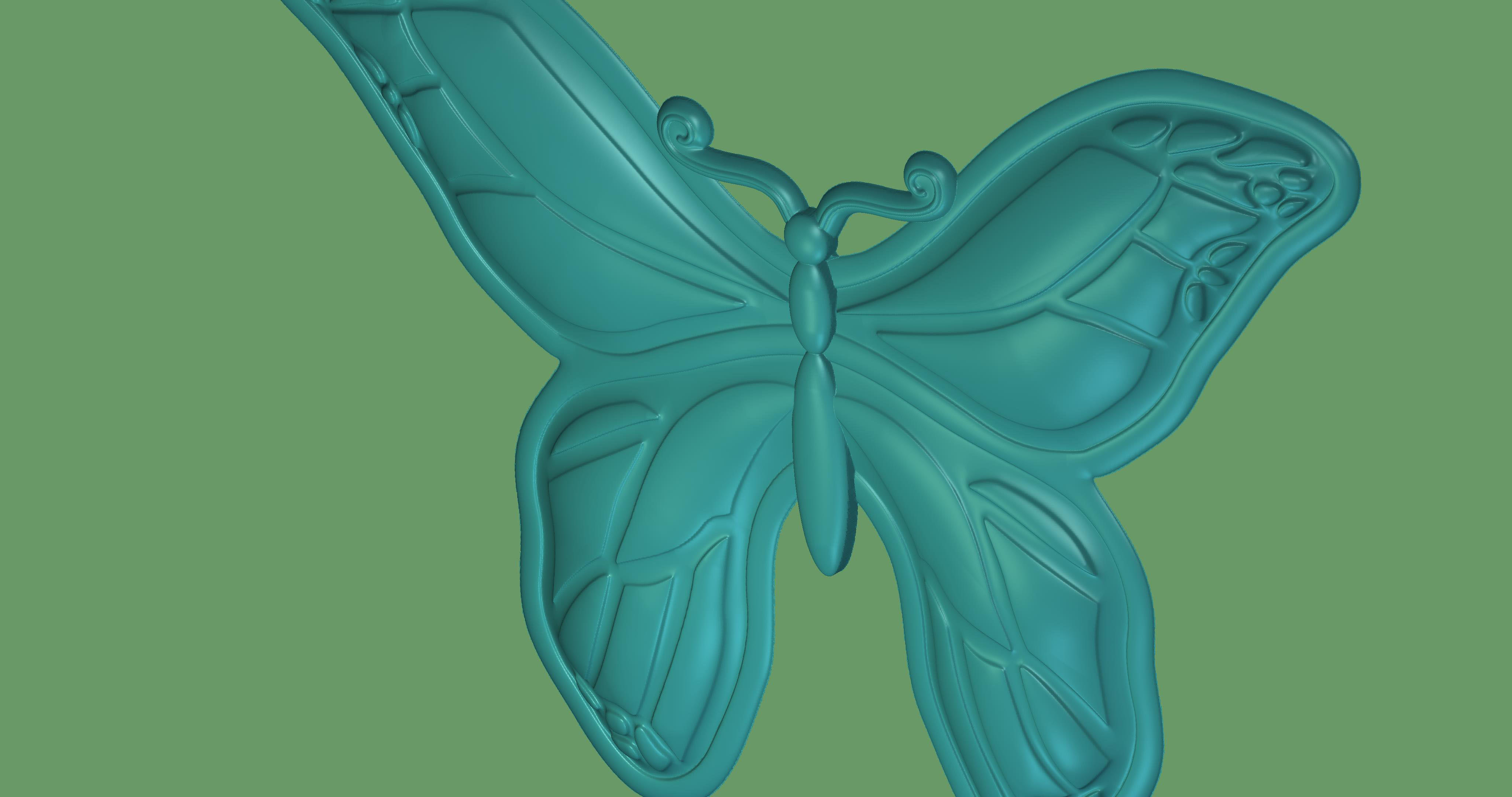 Butterfly 01 3D print model_2