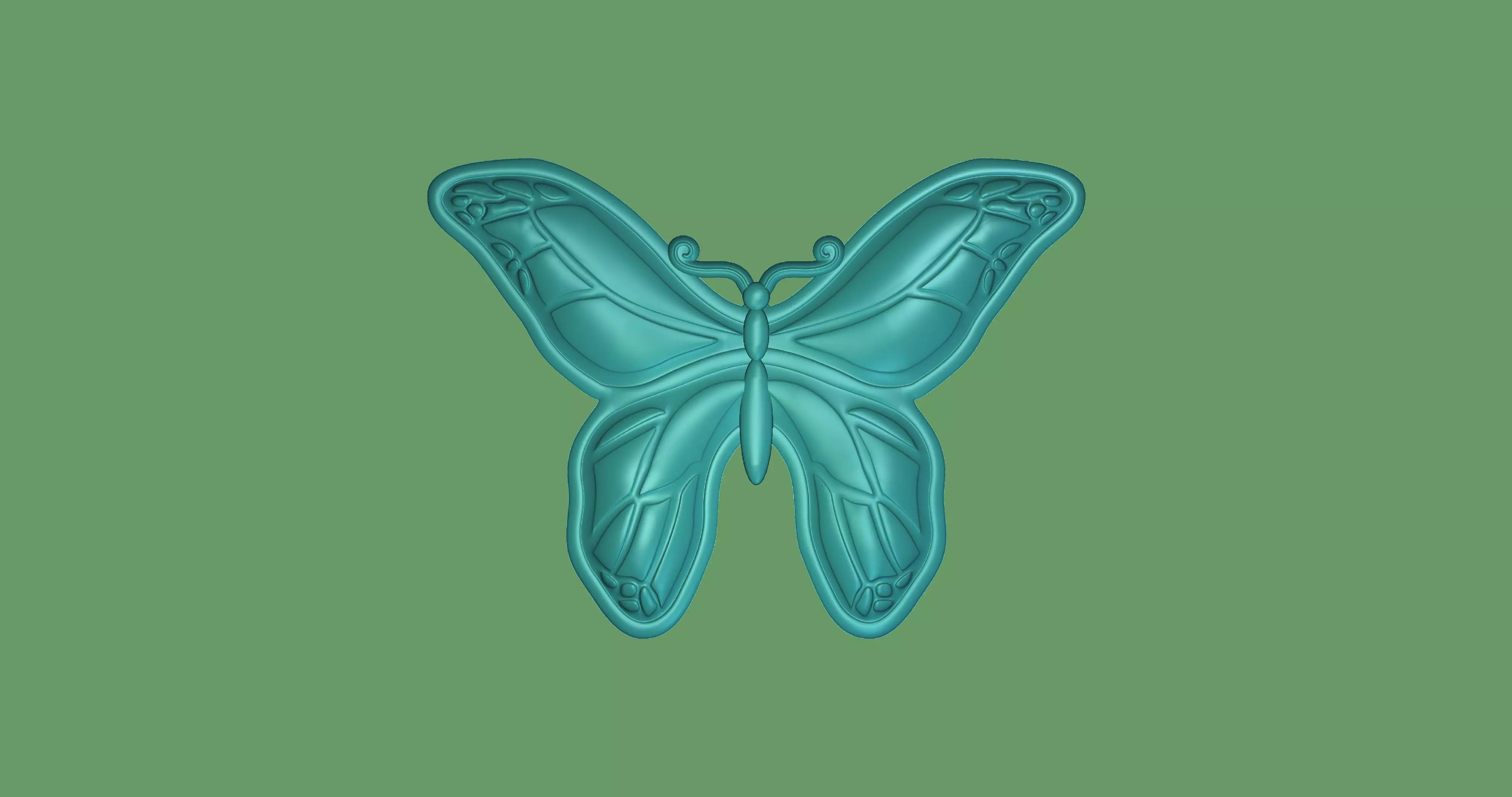 Butterfly 01 3D print model_0