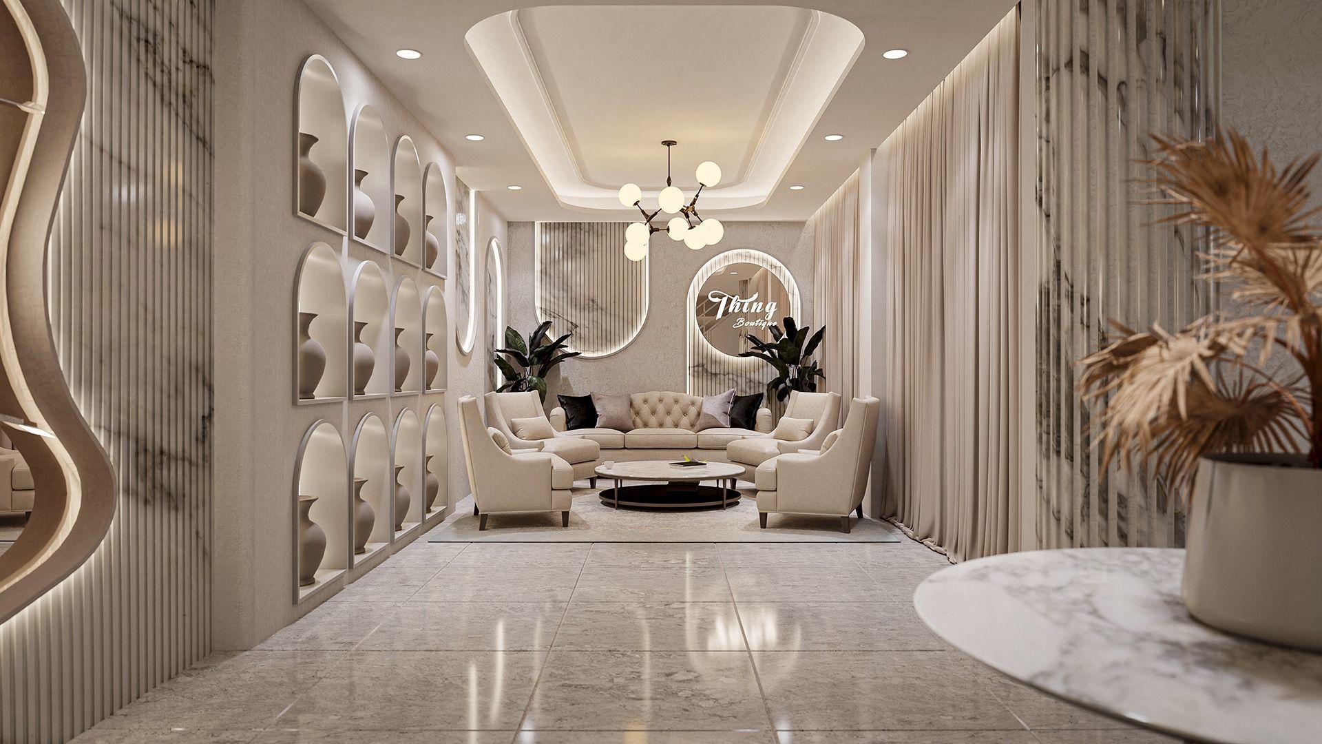 Clothing Store - Modern Style Blender - Fbx - Obj 3D model_3