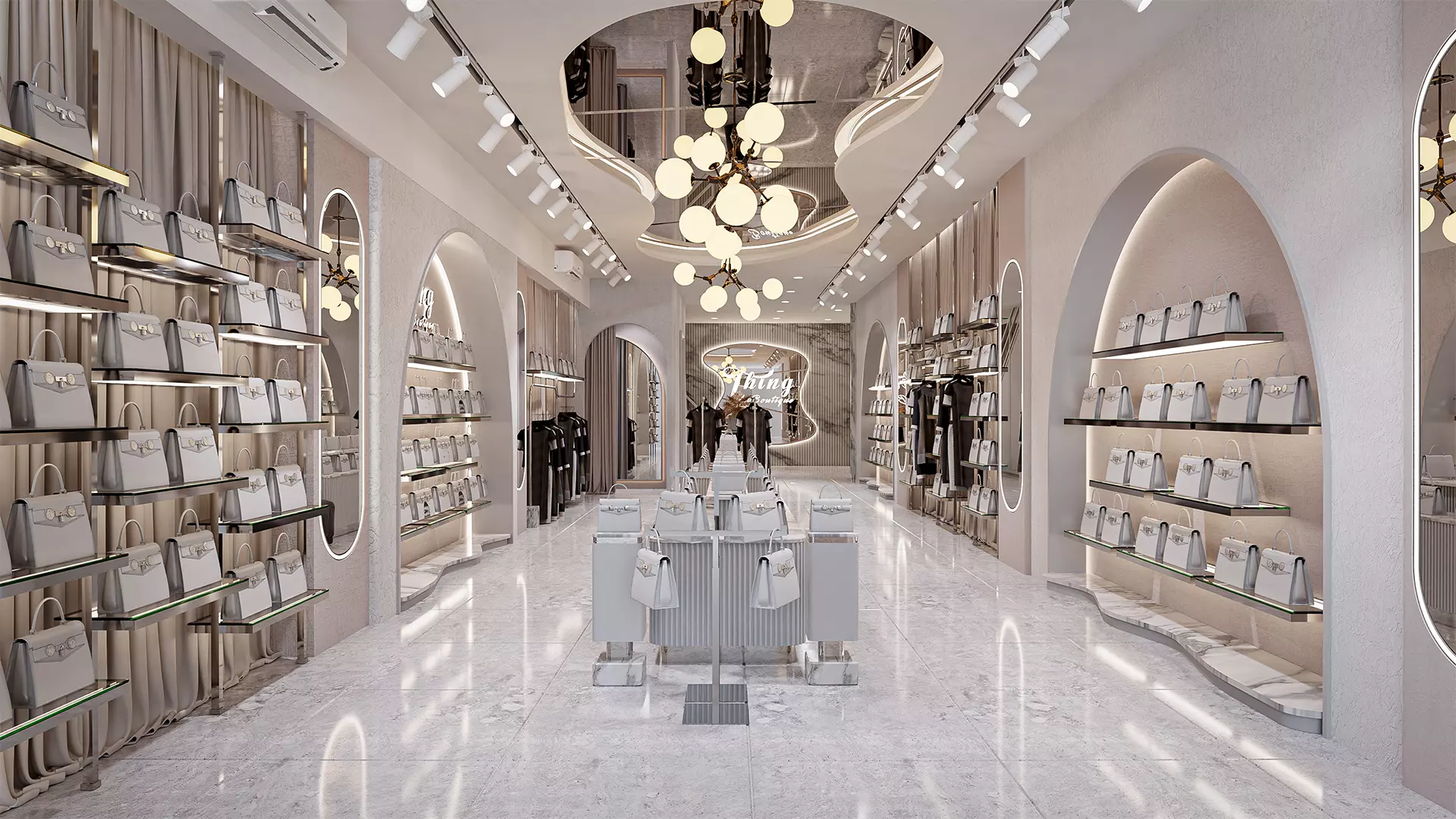 Clothing Store - Modern Style Blender - Fbx - Obj 3D model_0