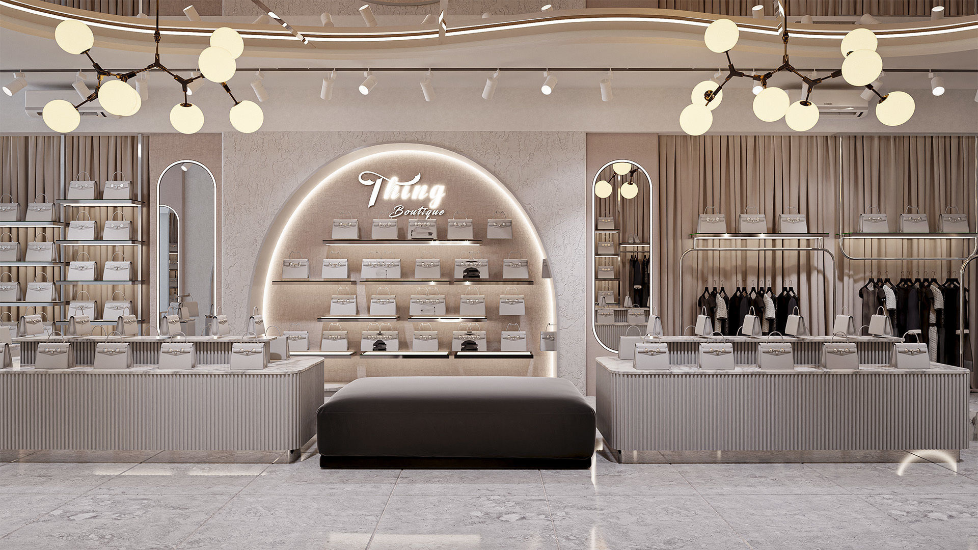 Clothing Store - Modern Style Blender - Fbx - Obj 3D model_4