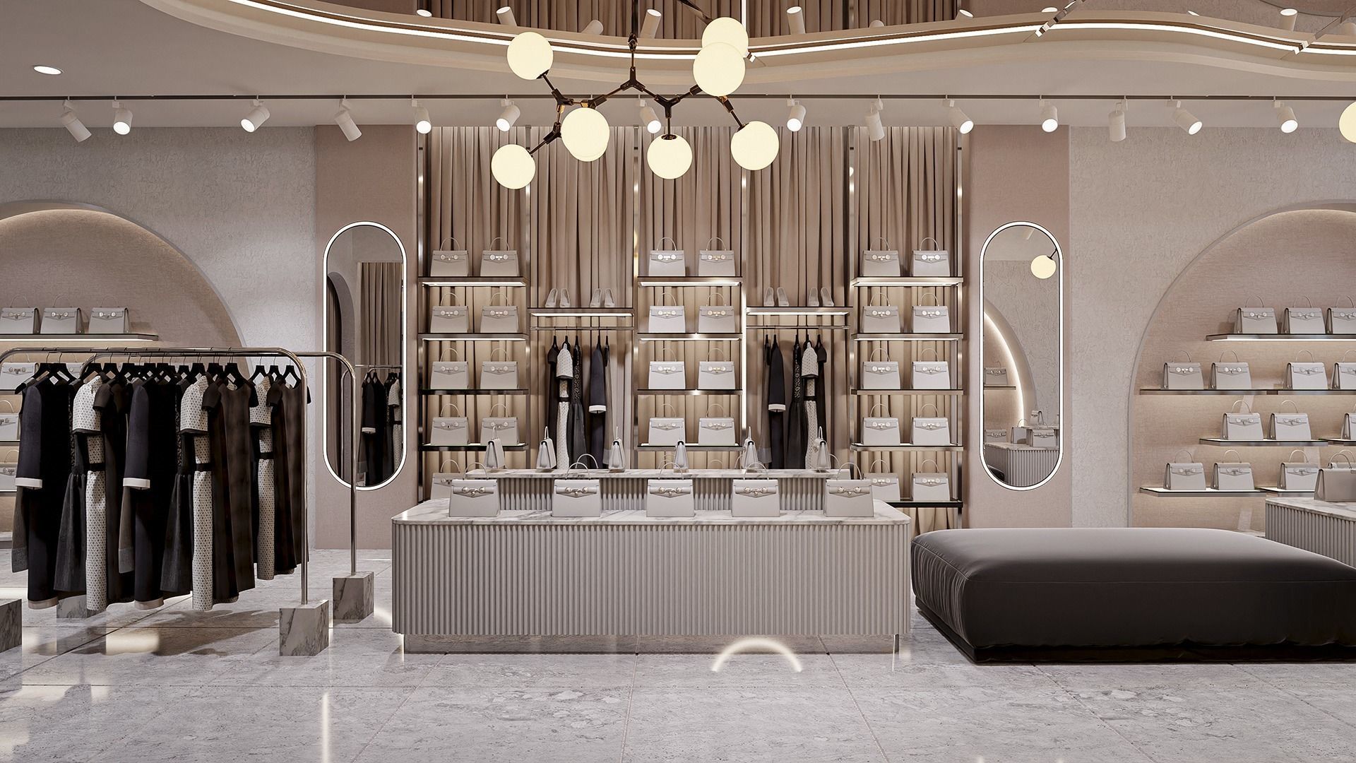 Clothing Store - Modern Style Blender - Fbx - Obj 3D model_5