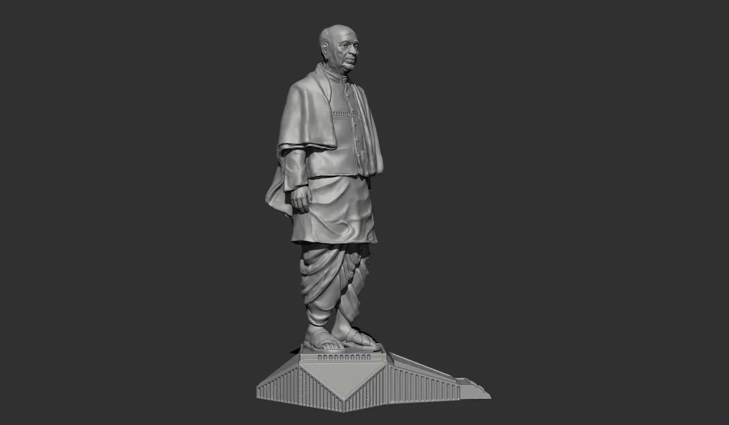 STATUE OF UNITY TALLEST STATUE SARDAR VALLABHBHAI PATEL 3D print model_0