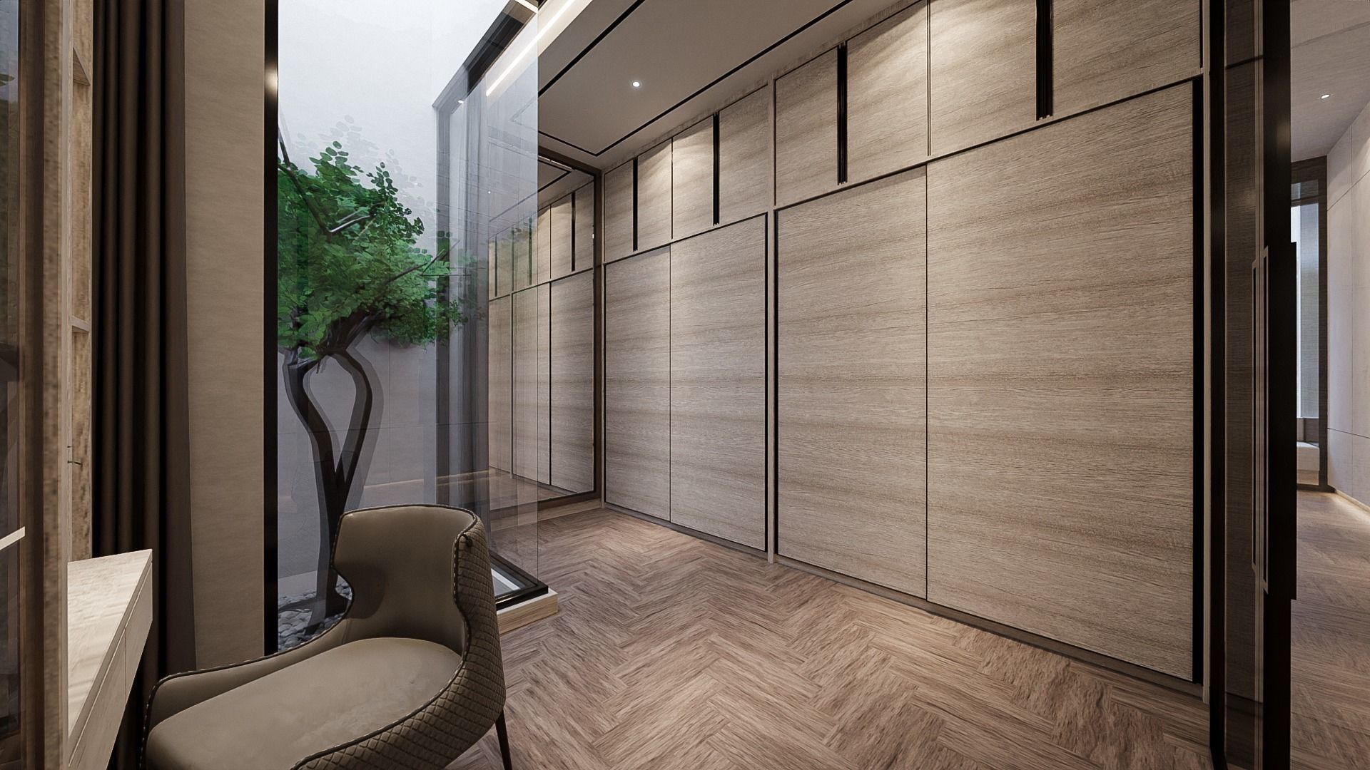 Bedroom - Modern Style Blender - Fbx - Obj 3D model_4