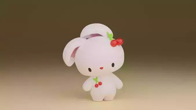 rabbit 3D print model