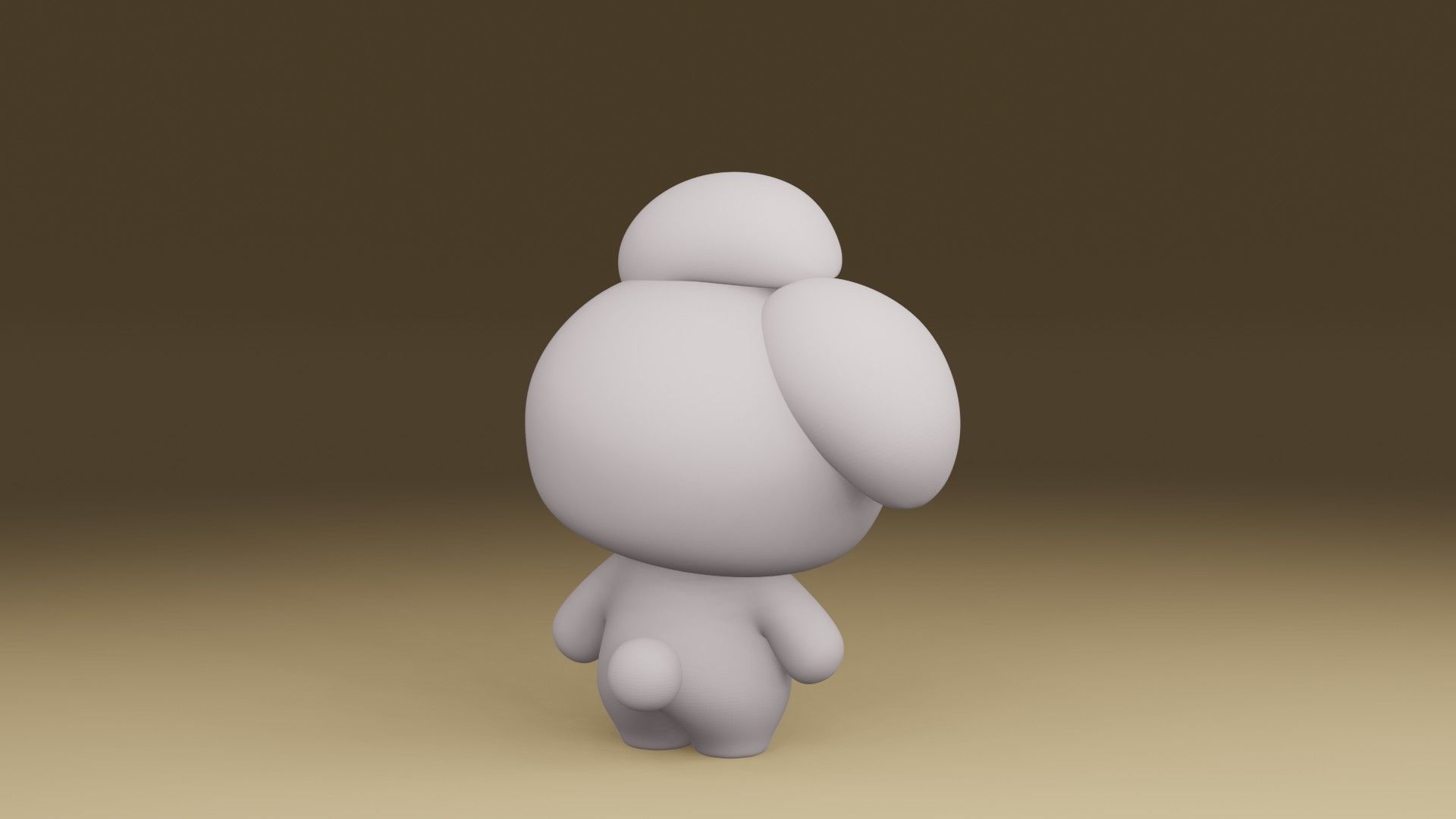 rabbit 3D print model_9