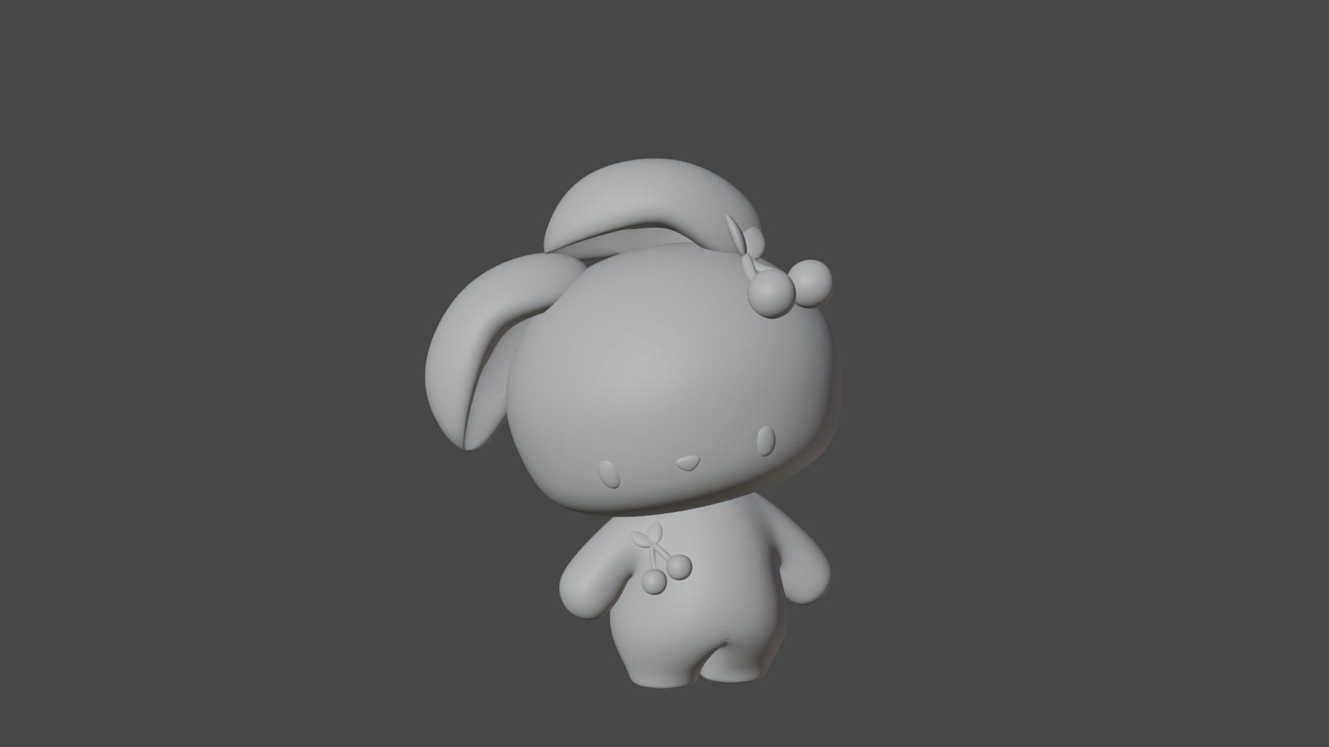 rabbit 3D print model_1