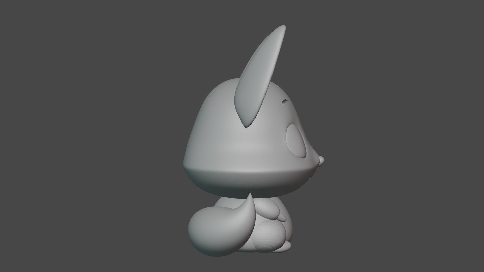 cute fox 3D print model_2