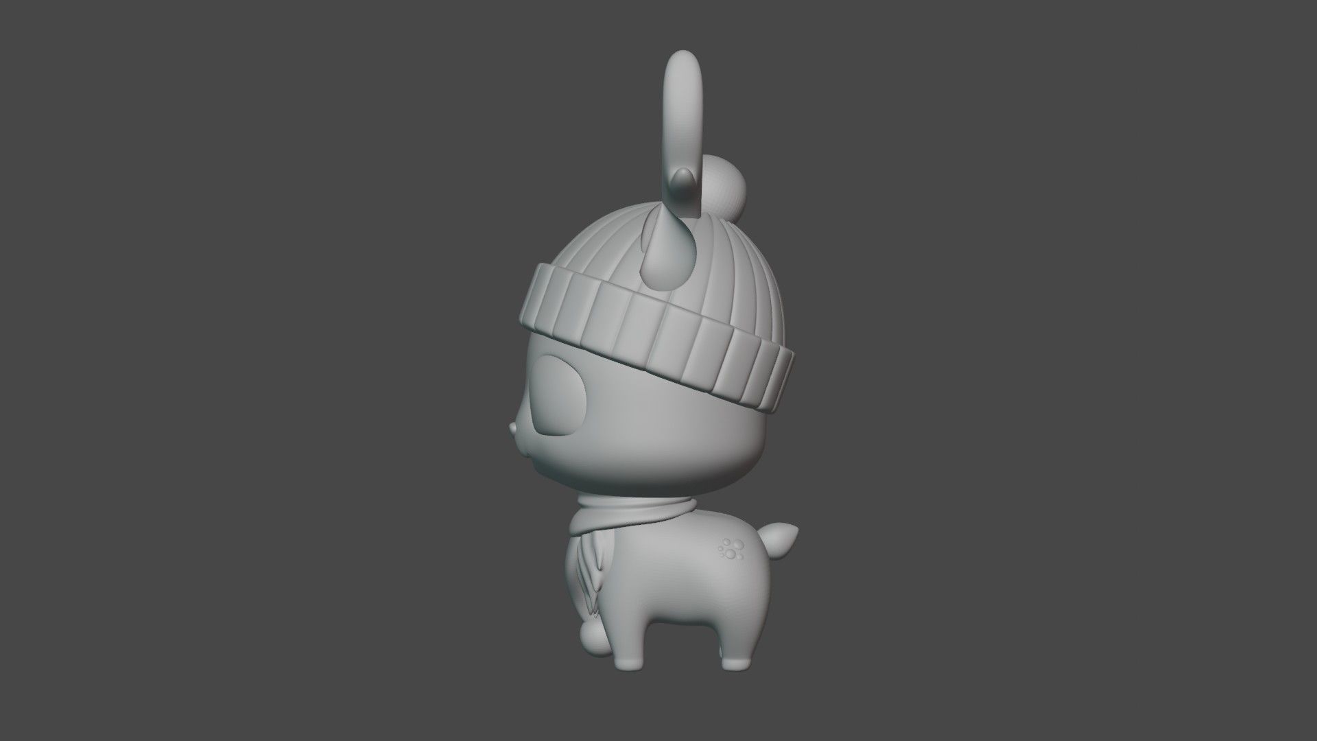 cute deer 3D print model_4
