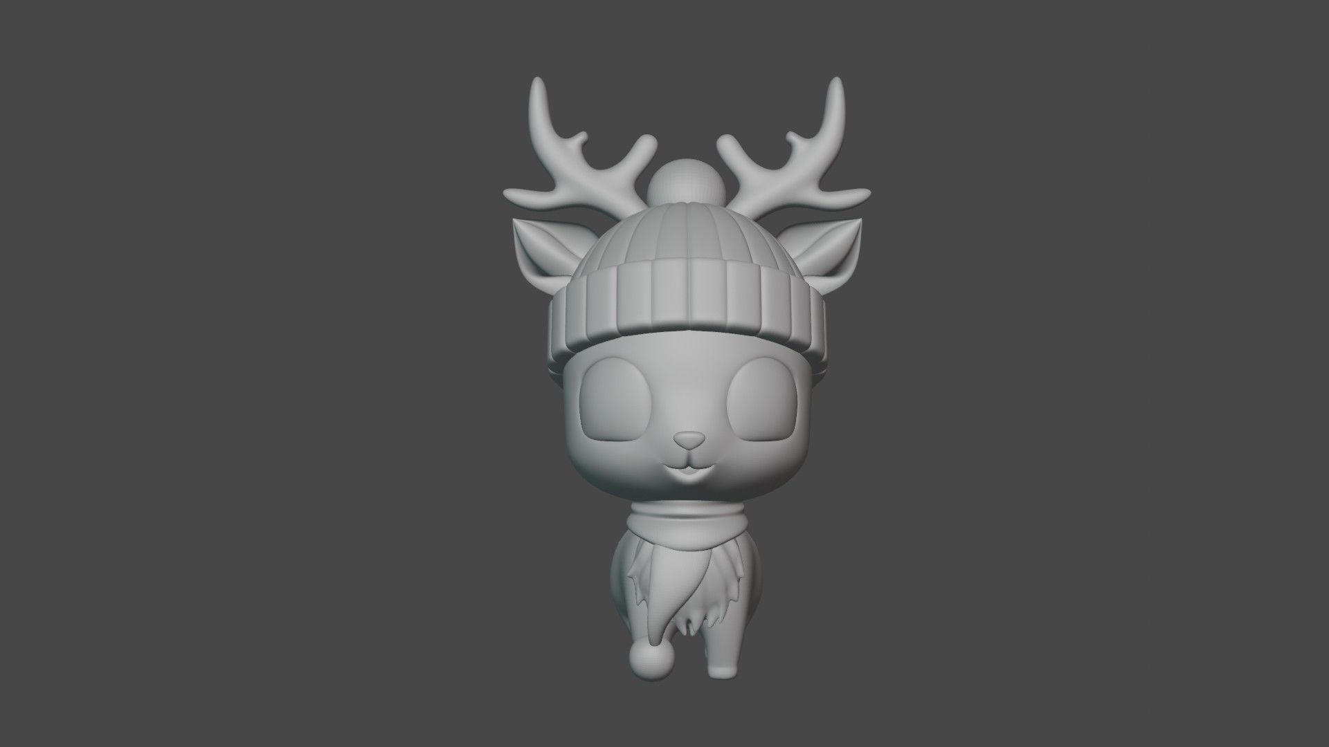 cute deer 3D print model_1